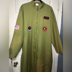 Halloween Top Gun Flight Suit Halloween Costume adult 2XL Maverick Badge